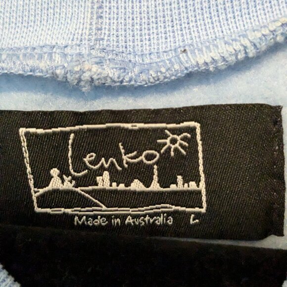 Lenko Animal Sweater Pink Cockatoo Sky Blue Size L - Picture 5 of 6